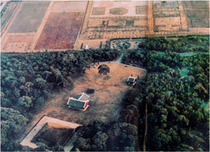 Panoramic view of Mausoleum of King Tongmyong Panoramic view of Mausoleum of King Tongmyong