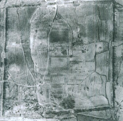 Aerial photograph of the site of Anhak Palace Aerial photograph of the site of Anhak Palace