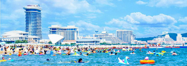 인민의 웃음소리 높은 원산갈마해안관광지구