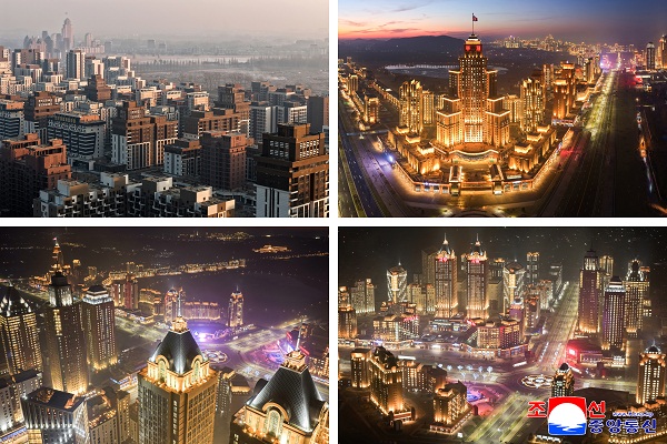 나날이 변모되여가고있는 평양의 모습