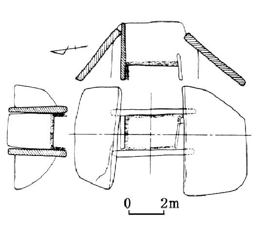 오덕리 1호고인돌무덤(실측도)