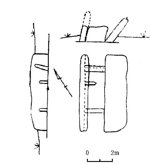 장리 1호고인돌무덤(실측도)