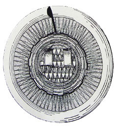 잔줄무늬거울 복원도