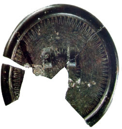 잔줄무늬거울 (직경 13.5㎝)