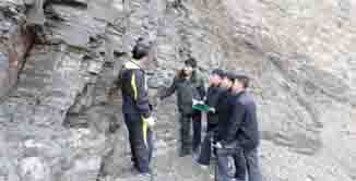 신의주주층의 화석위치와 백토동지역의 3층 화석지점-2