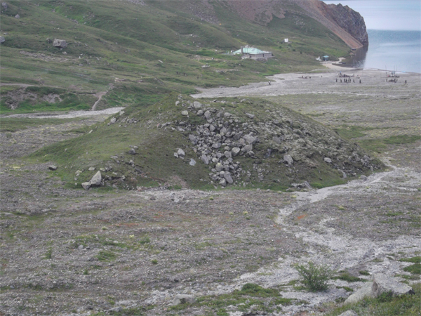 제단으로 리용된 애추의 전경