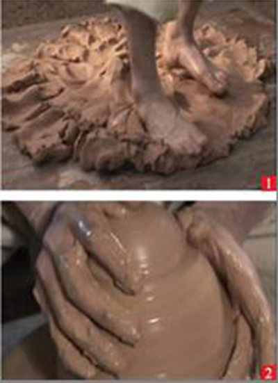 청자기의 반죽 및 성형과정