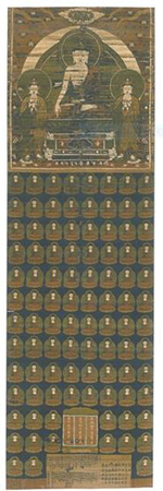 《금직3존백체불도》(일본네랑국립박물관) 《금직3존백체불도》(일본네랑국립박물관)