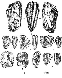 만달리유적의 석기