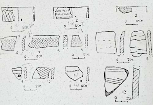 Pottery from the kiln site of the Neolithic Age