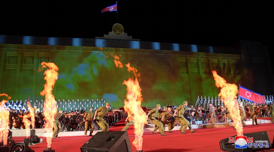  조선민주주의인민공화국창건 74돐경축 대공연의 인상깊은 종목들