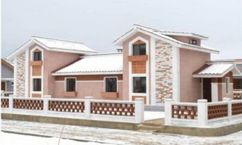 조선의 농촌들에 일떠서고있는 지역의 특성이 반영된 살림집들