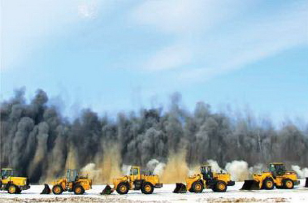 주체111(2022)년 봄 련포온실농장건설착공식