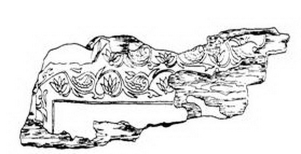 장천1호무덤에서 나온 관쪼각에 새겨진 꽃무늬