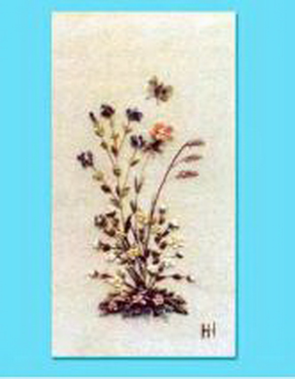 옥돌공예 《꽃과 나비》