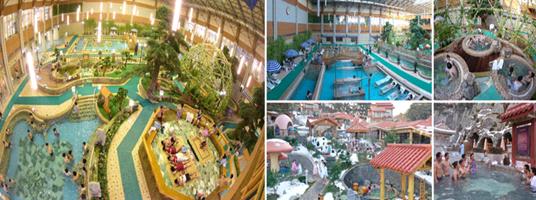 The laughter of the people resounding in Yangdok Hot Spring Resort