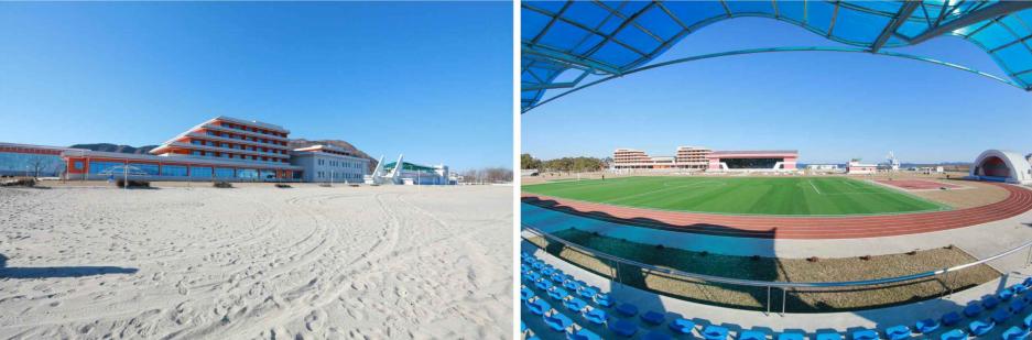 새로 개건된 강원도 12월6일소년단야영소의 전경