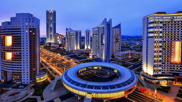 송화거리의 불야경