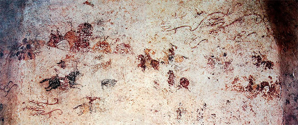 약수리벽화무덤에 그려진 사냥그림