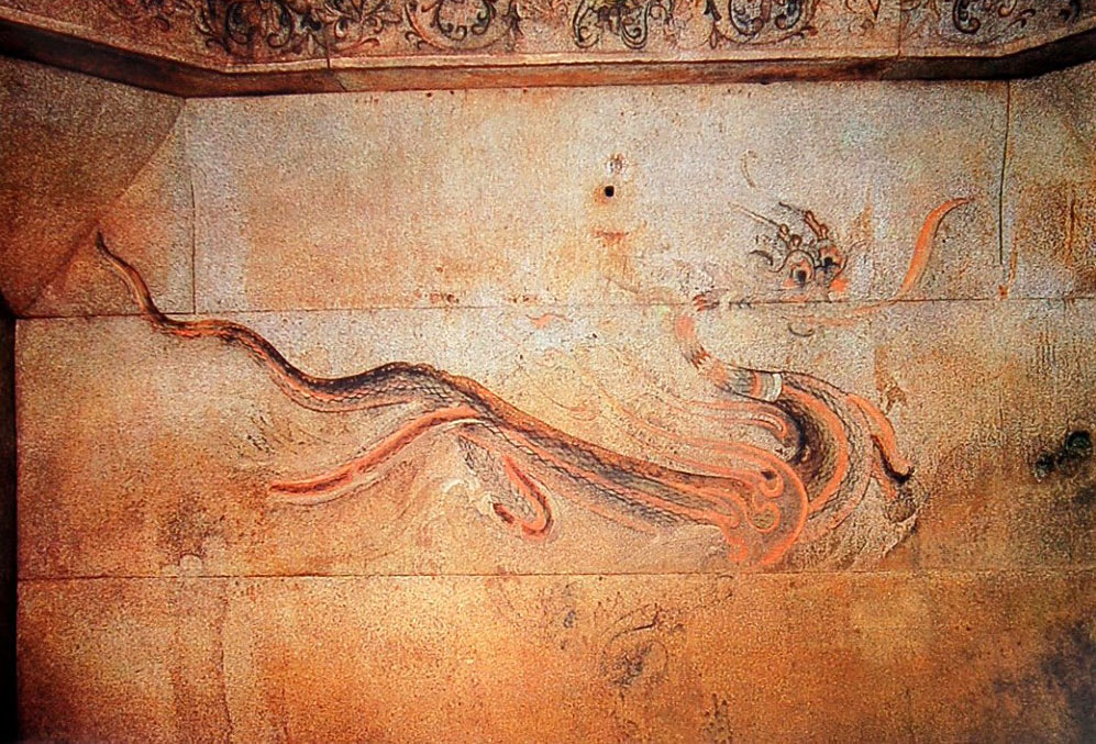 강서큰무덤에 그려진 청룡