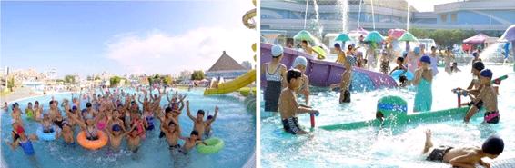 Children from the flood-hit areas