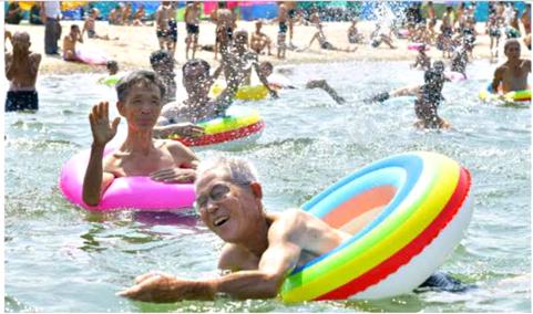 Residents from the flood-hit areas 