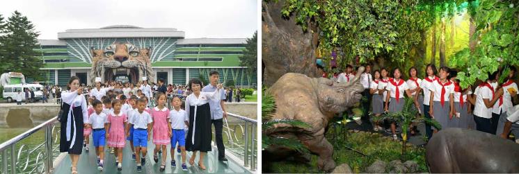 자연박물관에서 즐거운 나날을 보내는 수해지역 학생들