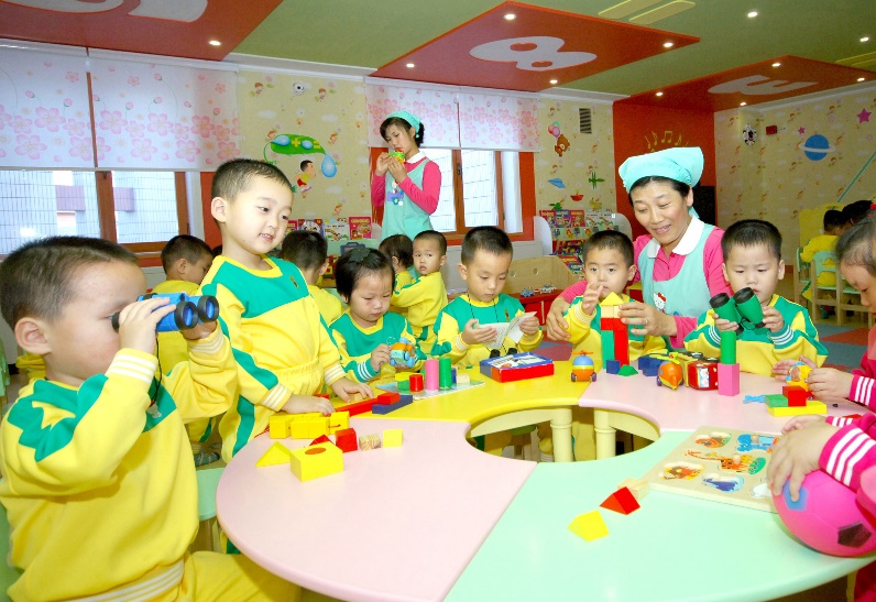 평양육아원의 원아들