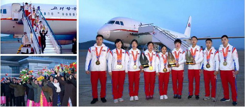 우리의 미더운 체육인들