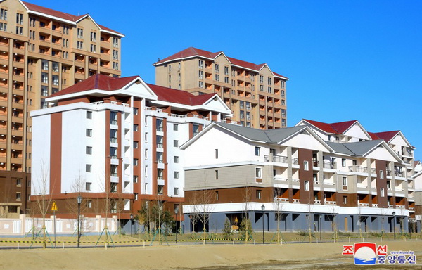 사회주의리상촌으로 전변된 수해지역