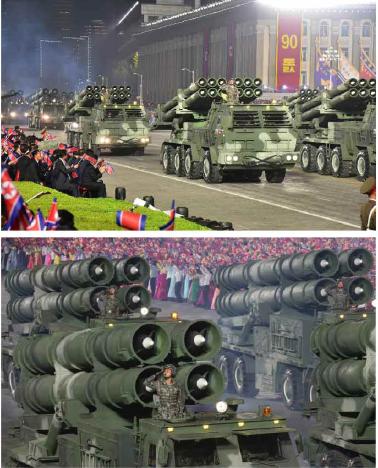 조선인민혁명군창건 90돐경축 열병식