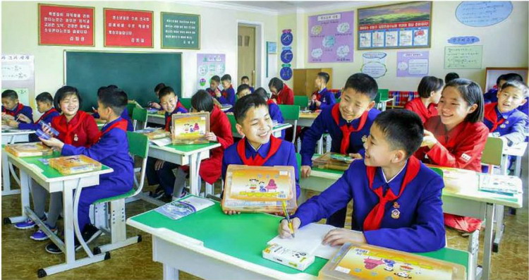 평양중등학원 원아들