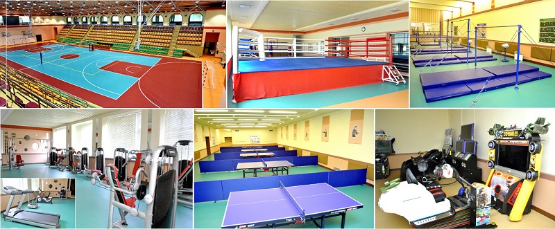 만경대혁명학원 체육관내부