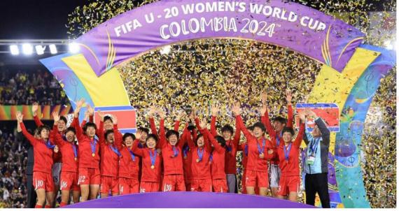 미더운 조선녀자축구선수들