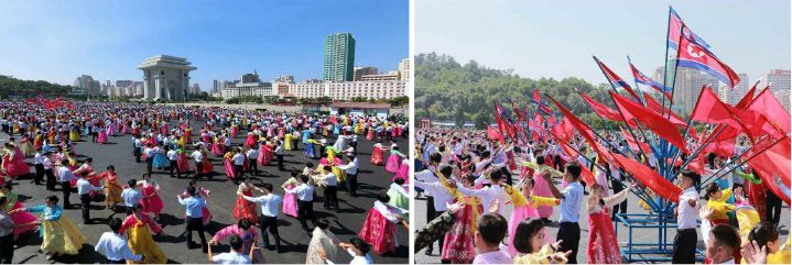 청년절을 뜻깊게 경축하고있는 조선청년들