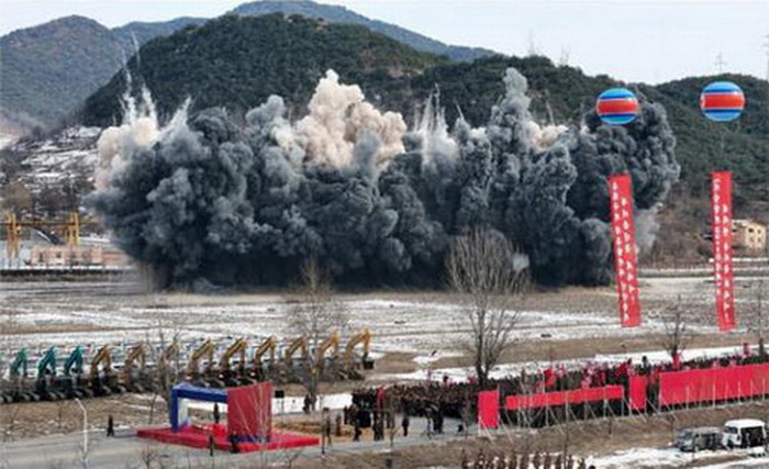 2025년 2월에 진행된 강동군병원과 종합봉사소건설착공식