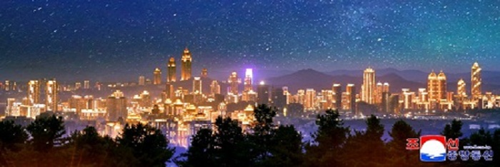 수도 평양의 야경 수도 평양의 야경