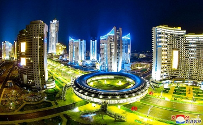 수도 평양의 야경 수도 평양의 야경