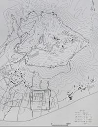 대성산지구 고구려유적분포도