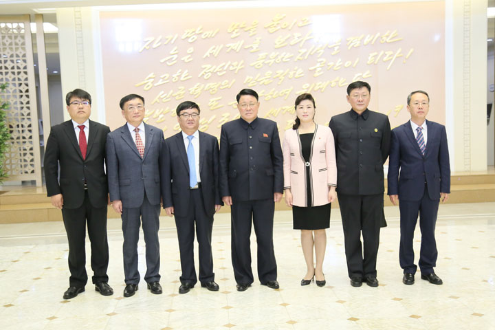 중국연변대학 대표단 김일성종합대학 참관