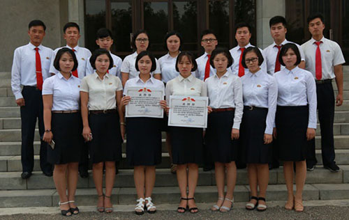 Kim Il Sung University won the first place in general at the September 5th Prize University Students Sports Competition