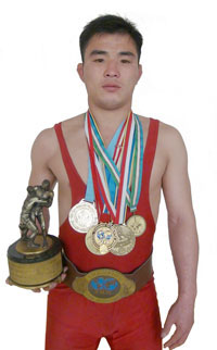 Wrestling champion Yang Kyong Il