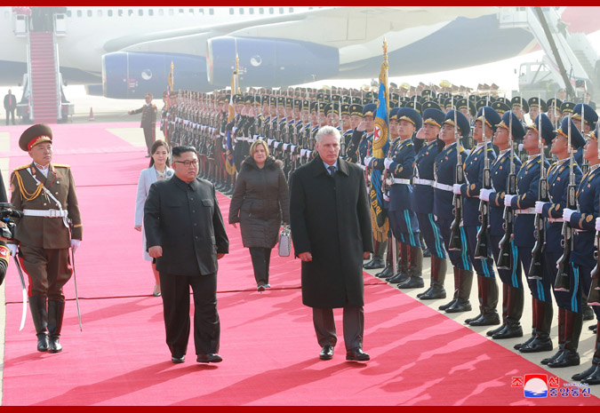 President of Council of State and Council of Ministers of Cuba Arrives