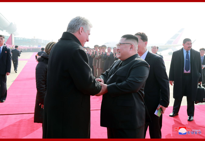 President of Council of State and Council of Ministers of Cuba Arrives