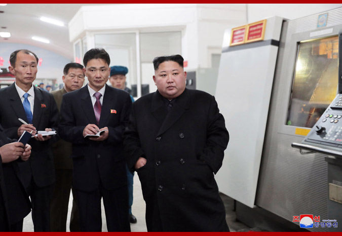 Supreme Leader Kim Jong Un Inspects Taegwan Glass Factory