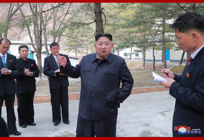 Supreme Leader Kim Jong Un Inspects Taegwan Glass Factory