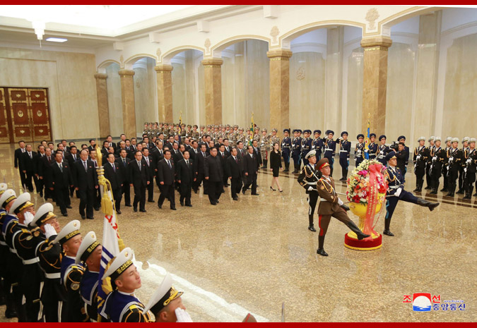 Supreme Leader Kim Jong Un Visits Kumsusan Palace of Sun
