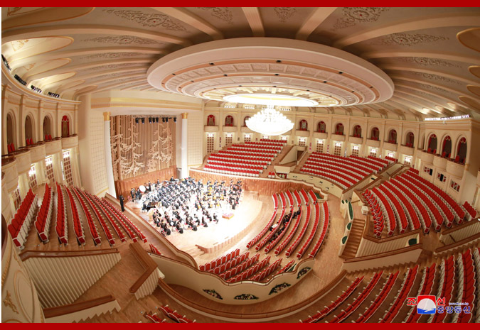 Supreme Leader Kim Jong Un Visits Theatre of Samjiyon Orchestra