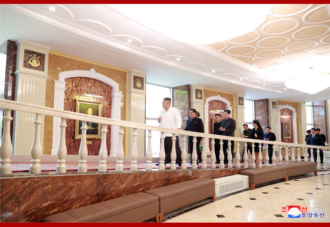 Supreme Leader Kim Jong Un Visits Theatre of Samjiyon Orchestra