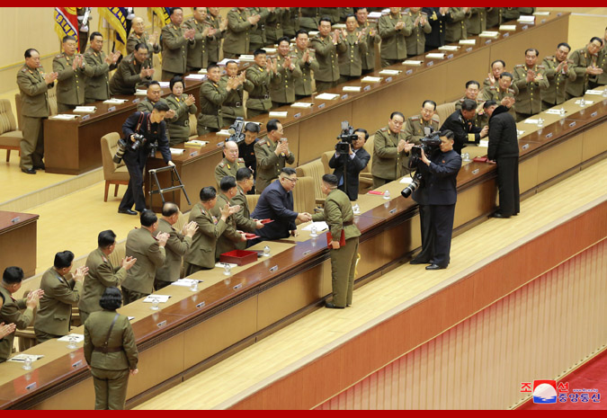 조선인민군 제5차 중대장, 중대정치지도원대회 진행 우리 당과 국가, 군대의 최고령도자 김정은동지께서 대회를 지도하시였다